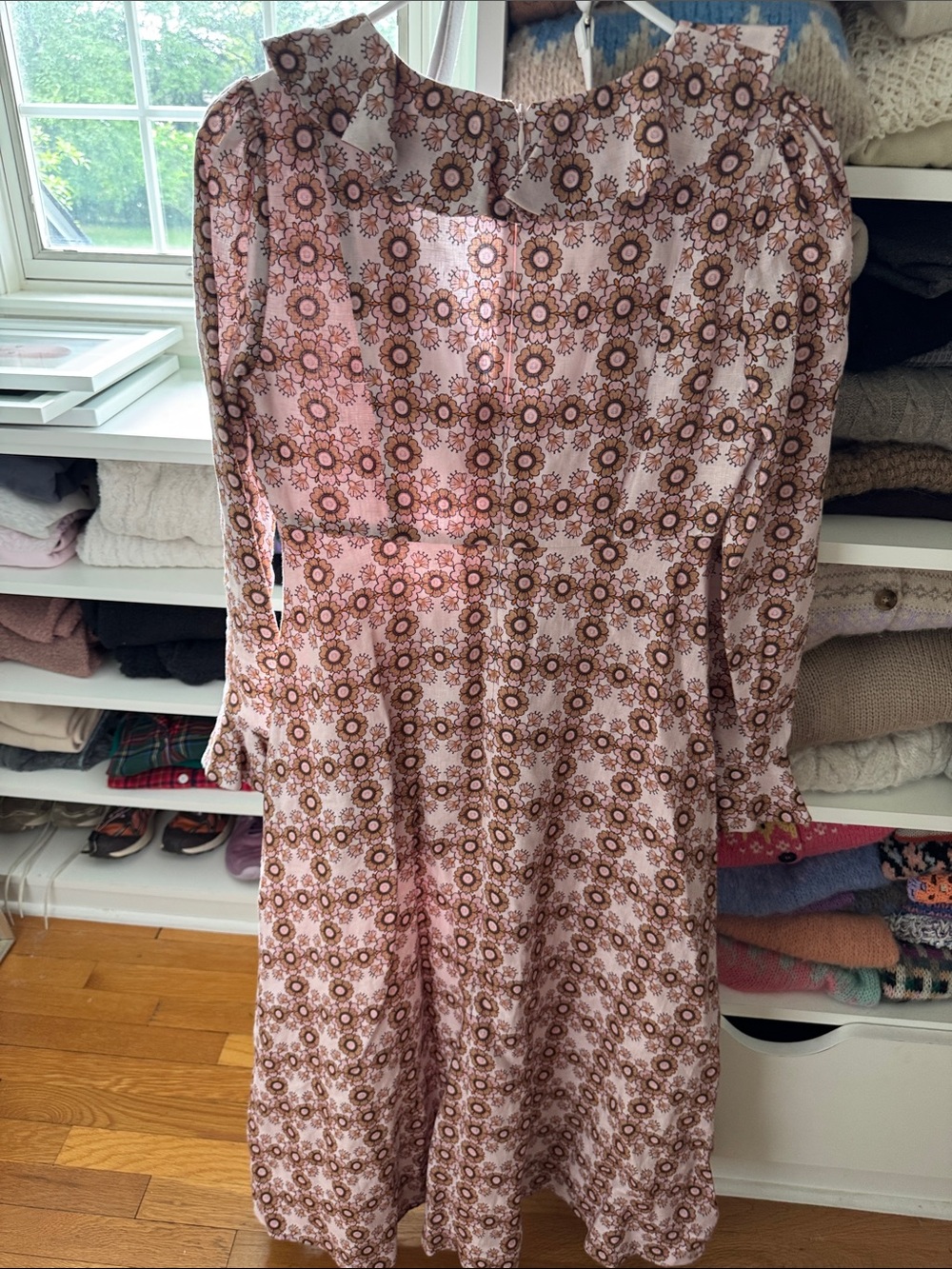 Zimmermann Floral Ruffle Midi Dress - Picture 7 of 8